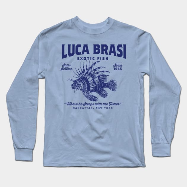 Luca Brasi Exotic Fish Long Sleeve T-Shirt by MindsparkCreative